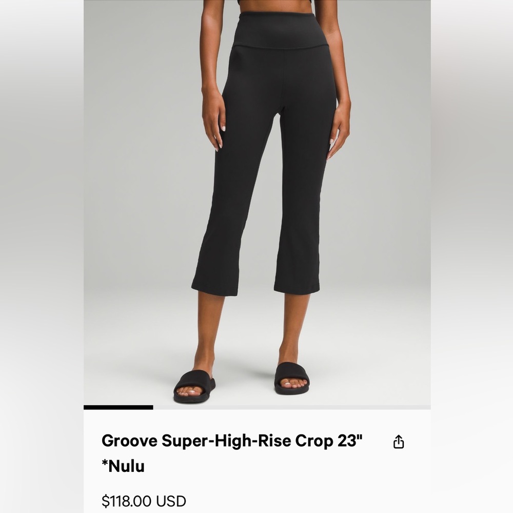 NWT Lululemon groove crop pant